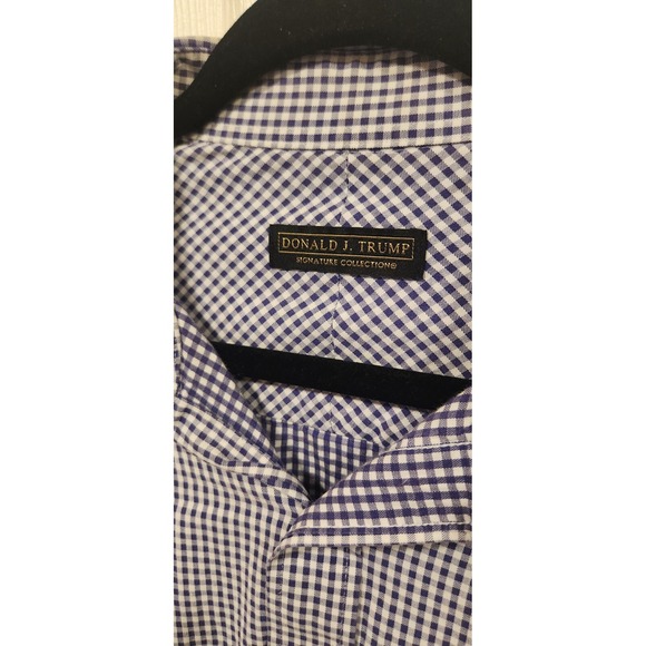 Donald J Trump Button Up Signature Collection Long Sleeve Shirt. 17.5 TALL. EUC - Picture 3 of 7